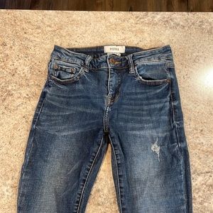 Pistola skinny jeans - medium blue distressed